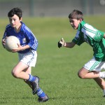 Action from Mount Sion v Clonea at the Allianz Cumann na mBunscol Mini 7's Football finals played in Carriganore : Photo Maurice Hennebry